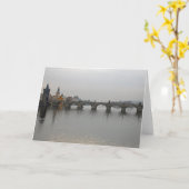 Carte Pont Charles, Prague (Fleur jaune)