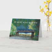 Carte Pont Christian Sympathy (Fleur jaune)