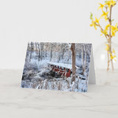 Carte Pont couvert rouge (Fleur jaune)