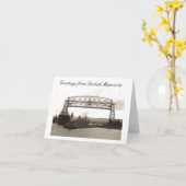 Carte pont d'ascenseur aérien, manganèse de duluth (Fleur jaune)