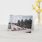 Carte Pont de Brooklyn (Fleur jaune)
