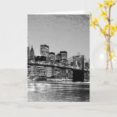 Carte Pont de Brooklyn New York City (Fleur jaune)
