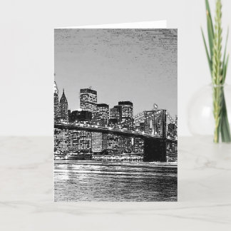 Carte Pont de Brooklyn New York City