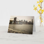 Carte Pont de Brooklyn, View from Brooklyn (Fleur jaune)