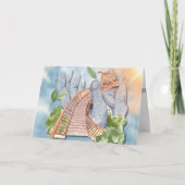 Carte Pont de l'amour et la sympathie des animaux (Devant)