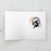 Carte Pont de l'Arc-en-Ciel Ange Weimaraner (Intérieur)