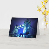 Carte Pont de Londres de nuit (Fleur jaune)