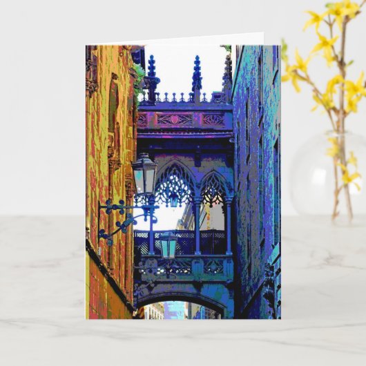 Carte Pont des évêques de Barcelone (Fleur jaune)