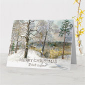 Carte Pont d'hiver (Fleur jaune)