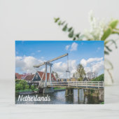 Carte Pont hollandais en bois levant à Pays-Bas (Debout devant)