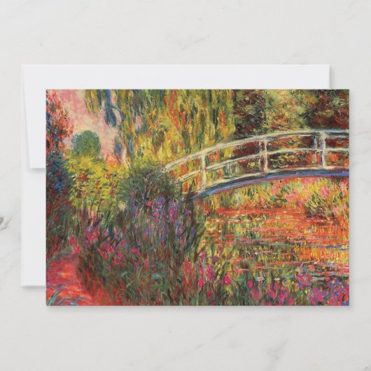 Carte Pont japonais | CLAUDE MONET (Devant)