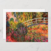 Carte Pont japonais | CLAUDE MONET (Devant / Derrière)