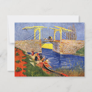Carte Pont Langlois à Arles par Vincent van Gogh