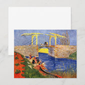 Carte Pont Langlois à Arles par Vincent van Gogh (Devant / Derrière)