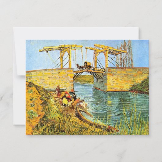 Carte Pont Langlois à Arles par Vincent van Gogh (Devant)