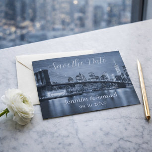Carte Pont moderne de Brooklyn, paysage urbain de New Yo