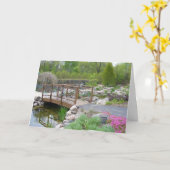 Carte Pont papillon dans le jardin botanique Retraite (Fleur jaune)