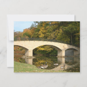 Carte Pont Rainbow à l'automne au Grove City College