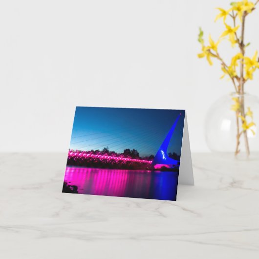 Carte Pont rose (Fleur jaune)