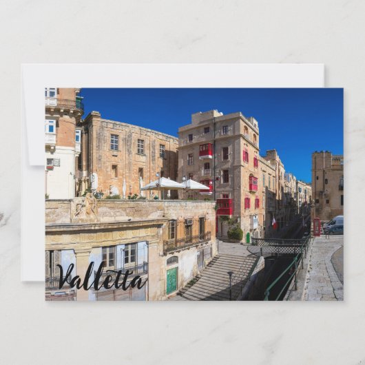 Carte Pont, rue étroite avec escaliers à La Valette (Devant)