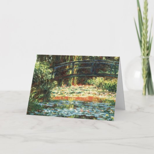 Carte Pont sur l'étang Nénuphar par Claude Monet (Devant)