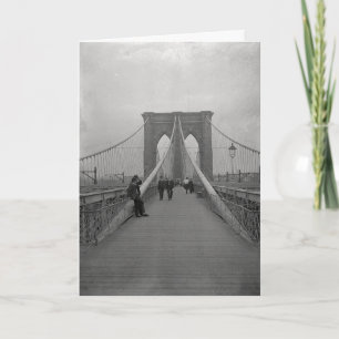 Carte Pont vintage de Brooklyn noir et blanc