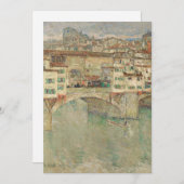 Carte Ponte Vecchio | Childe Hassam (Devant / Derrière)