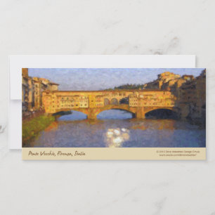 Carte Ponte Vecchio Pont italien de Florence