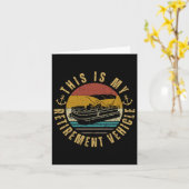 Carte Ponton Capitaine Mon Ponton Véhicule De Retraite (Fleur jaune)