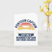 Carte Pontoon Boat Funny Cadeau (Fleur jaune)