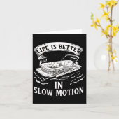 Carte Pontoon Pontoon Toon Pantoon Pontoon Boat Lake (Fleur jaune)