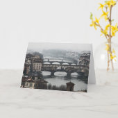 Carte Ponts de Florence, Italie (Fleur jaune)