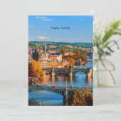 Carte Ponts de Prague Czechia (Debout devant)