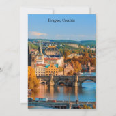 Carte Ponts de Prague Czechia (Dos)