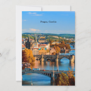 Carte Ponts de Prague Czechia