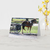 Carte Pony Cart (Fleur jaune)