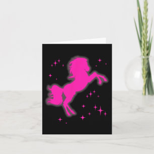 Carte Pony Et Talons Aimer Filles Roses Clubs Disco Nais