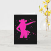 Carte Pony Et Talons Aimer Filles Roses Clubs Disco Nais (Fleur jaune)