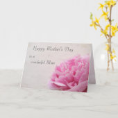 Carte Pony rose vue Fête des Mères (Fleur jaune)