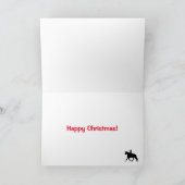 Carte Pony Trotting Silhouette Joyeux Noël (Intérieur)