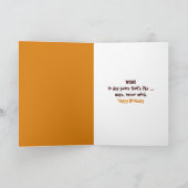 Carte Poodle Brown pour 60e anniversaire (Intérieur)