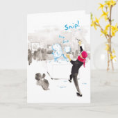 Carte Poodle Gallery Coupe de cheveux - Anniversaire amu (Fleur jaune)