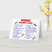 Carte POODLE, propriété Lois 2 (Fleur jaune)