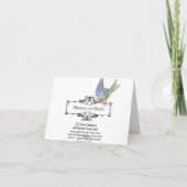 Carte Poodles en rouge Vintage convertible (Dos)