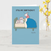 CARTE POOKIE BIRTHDAY (Fleur jaune)