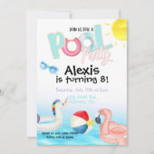 Carte Pool party, Summer Party, Swim party (Devant)