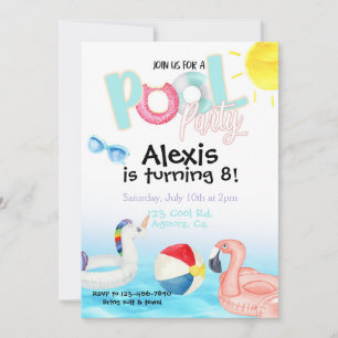 Carte Pool party, Summer Party, Swim party