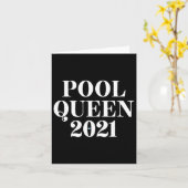 Carte Pool Queen 2021 - Billard (Fleur jaune)