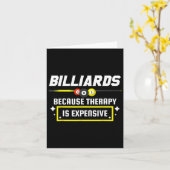 Carte Pool Shark Pool Joueur Billard Billard Parce Que (Fleur jaune)