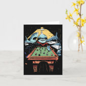 Carte Pool Sharks Shark Billard jeu (Fleur jaune)